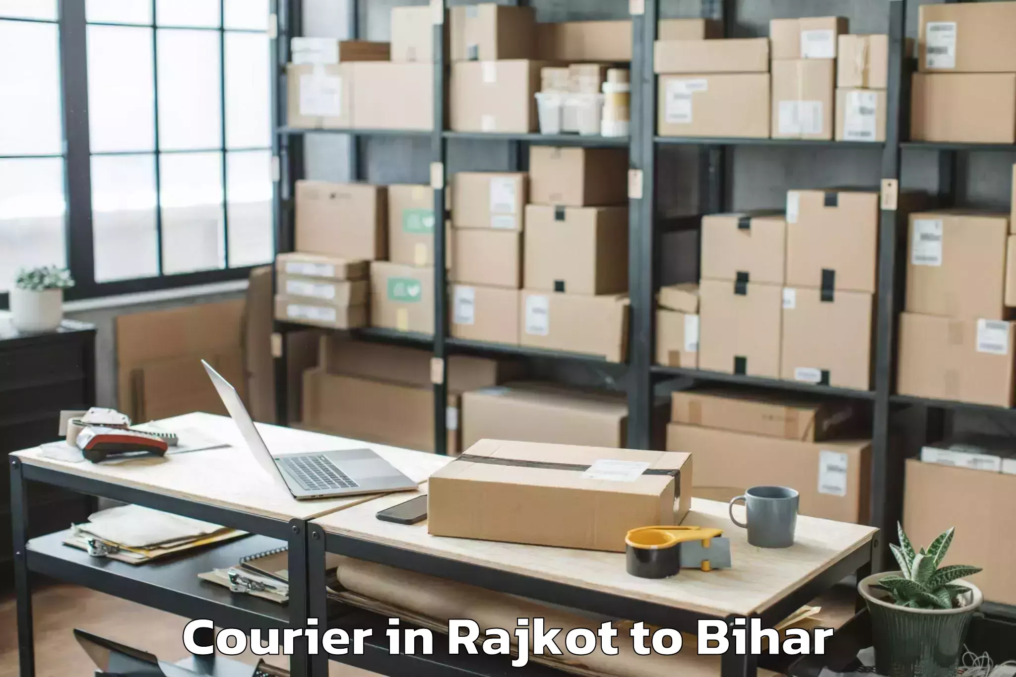 Leading Rajkot to Neem Chak Bathani Courier Provider